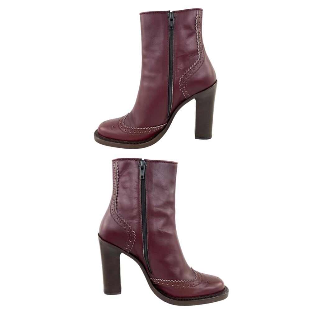 Miu Miu Vintage Western Leather Ankle Boots - Picture 4 of 8